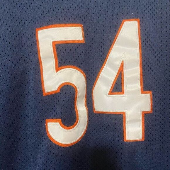 Chicago Bears #54 Brian Urlacher NFL Equipment Reebok Vintage Jersey - Picture 2 of 11